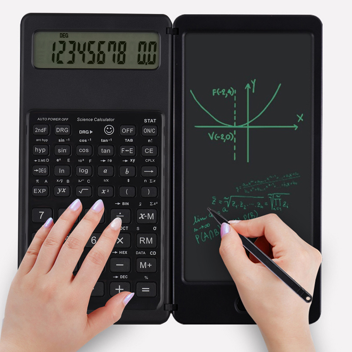 Digital Drawing Tablet - Foldable Scientific Calculator 10-Digit Digital Large