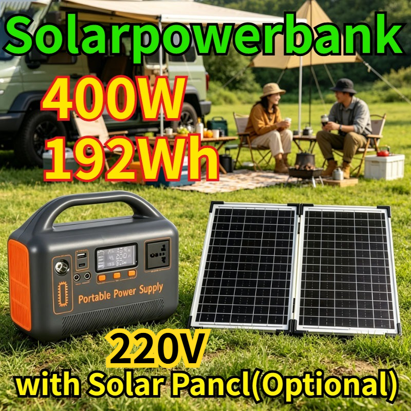 Solar Powered Charger - New 400W Portable Power Station 220V
