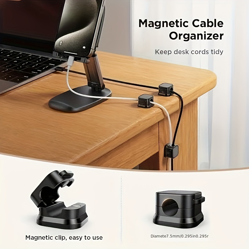 6/12Pcs PP Magnetic Cable Clip - Magnetic Charging Cable ulasan dan harga