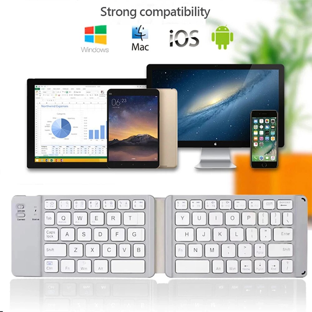 Folding Bluetooth Keyboard For - Wireless Keyboard Mini ulasan dan harga
