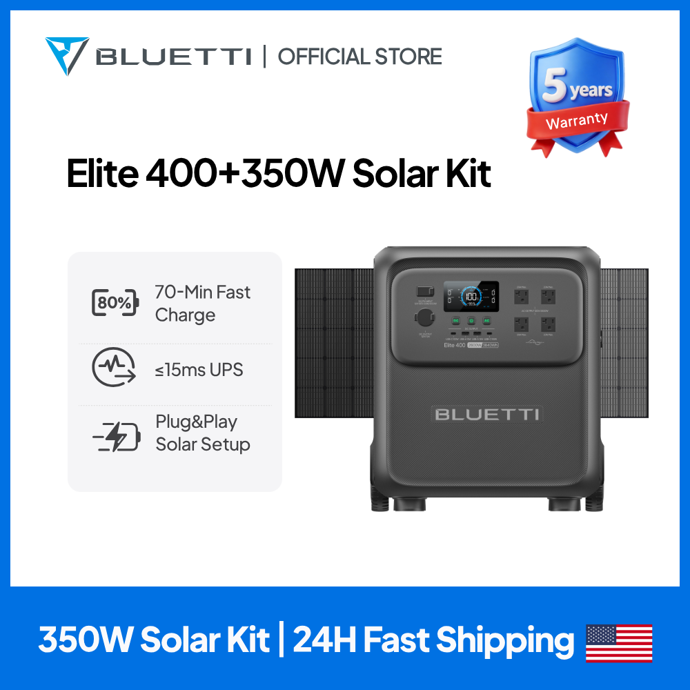 BLUETTI Elite 400 3840Wh Solar - Solar Powered Charger ulasan dan harga