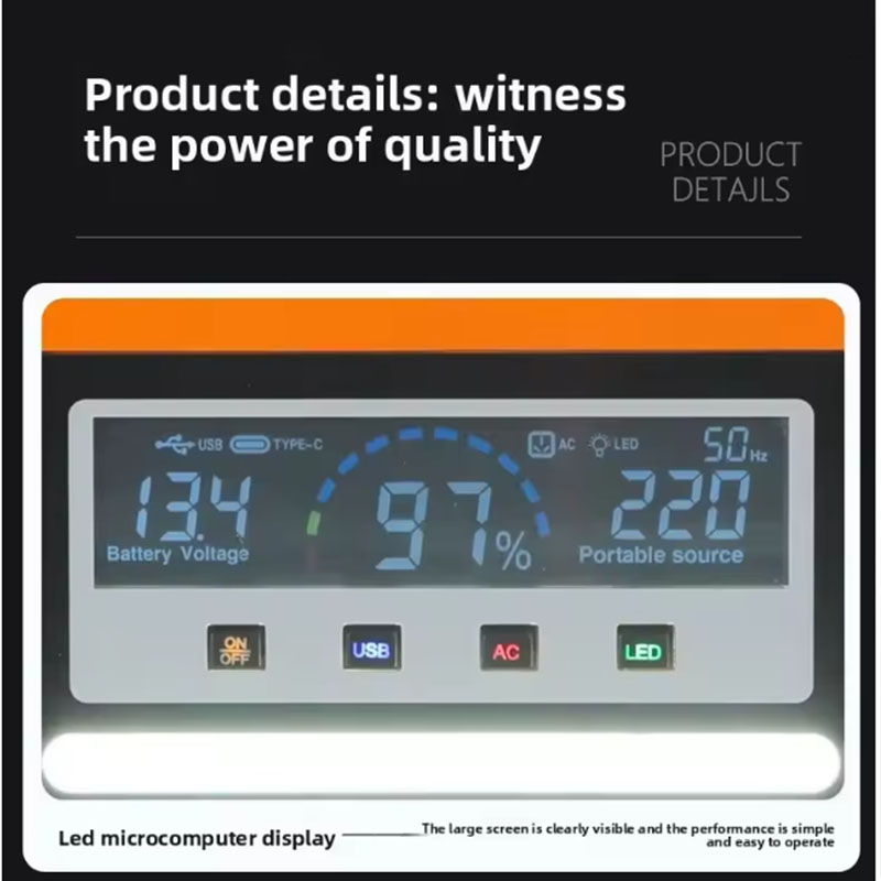 Original 220V 40AH Portable Po - Solar Powered Charger ulasan dan harga