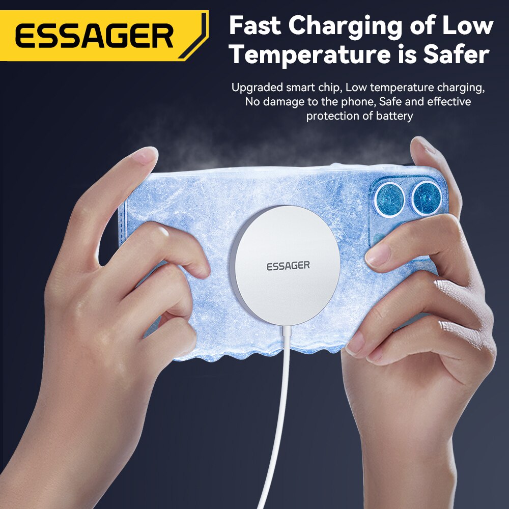 Essager 15W Magnetic Qi Wirele - Magnetic Charging Cable ulasan dan harga