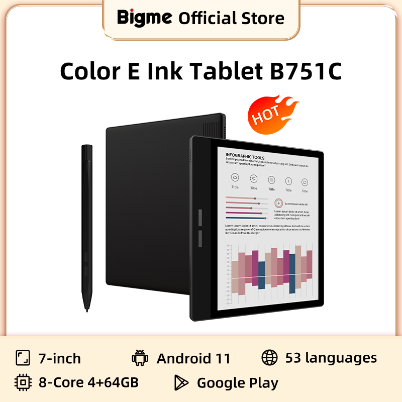 Bigme B751C 7-inch color eink  - E-Ink Tablet Reader ulasan dan harga