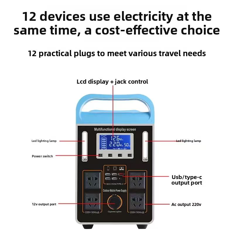 220V 600-1000W 50AH LiFePO4 so - Solar Powered Charger ulasan dan harga