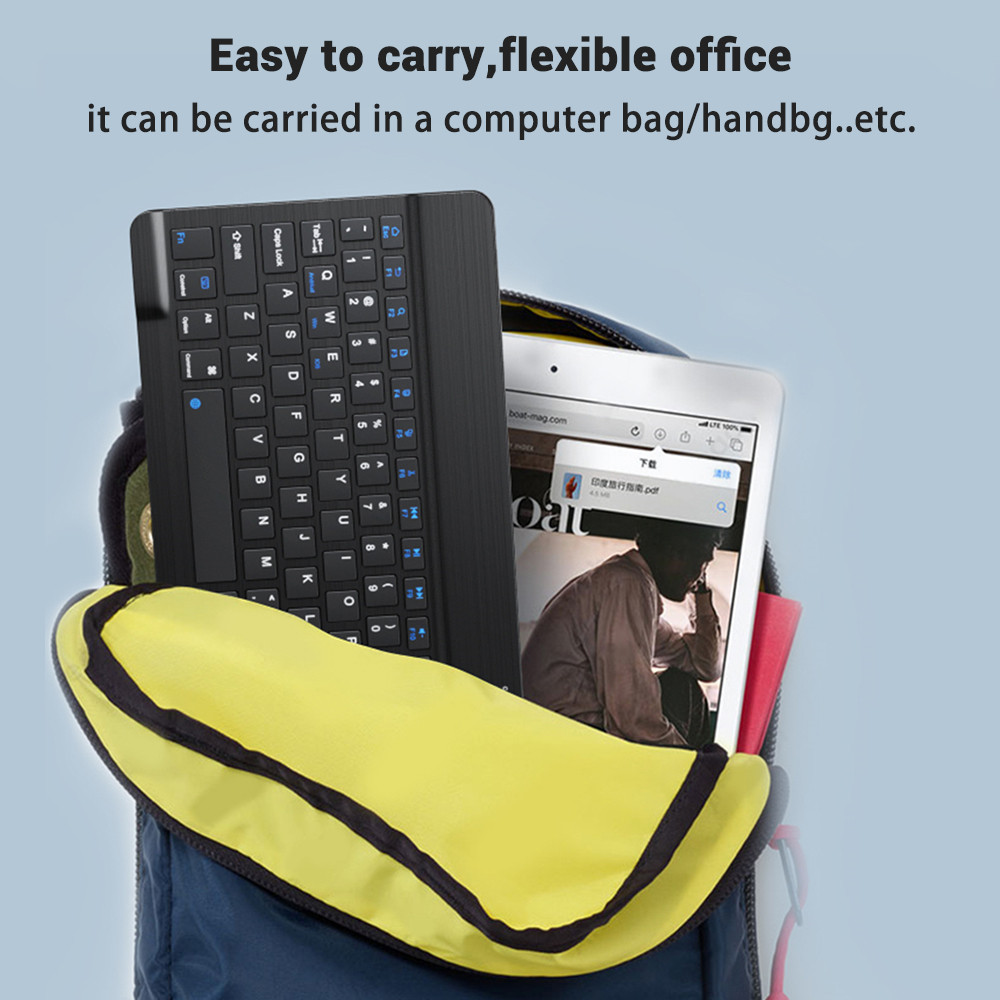 10 lnch  Wireless  Bluetooth M - Wireless Keyboard Mini ulasan dan harga