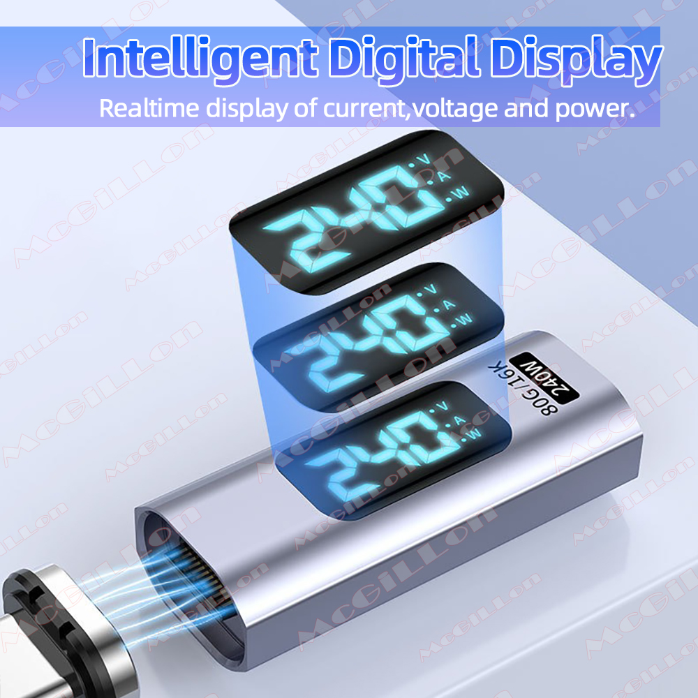 USB4.0 240W 80Gbps Thunderbolt - Magnetic Charging Cable ulasan dan harga