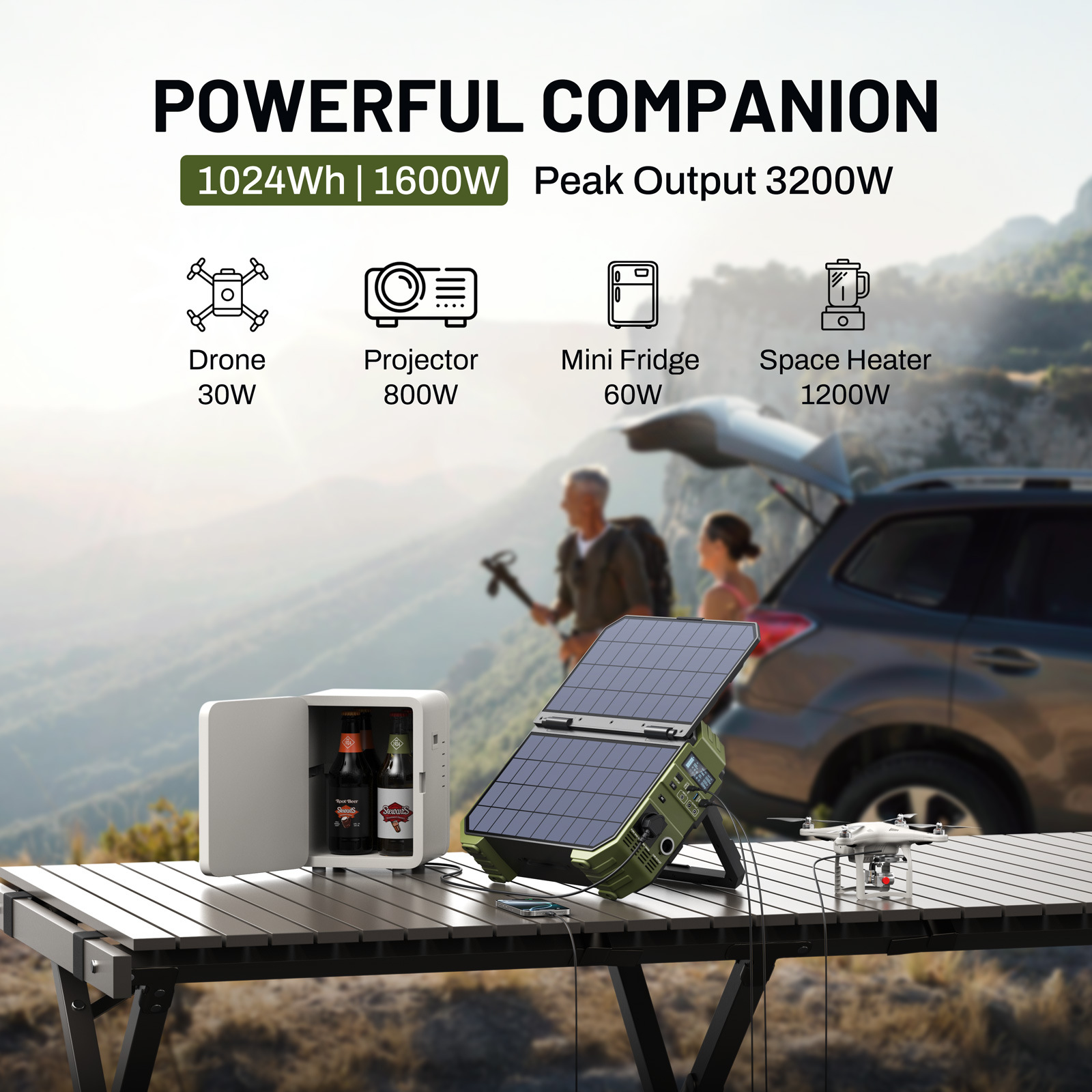 Portable Power station with So - Solar Powered Charger ulasan dan harga