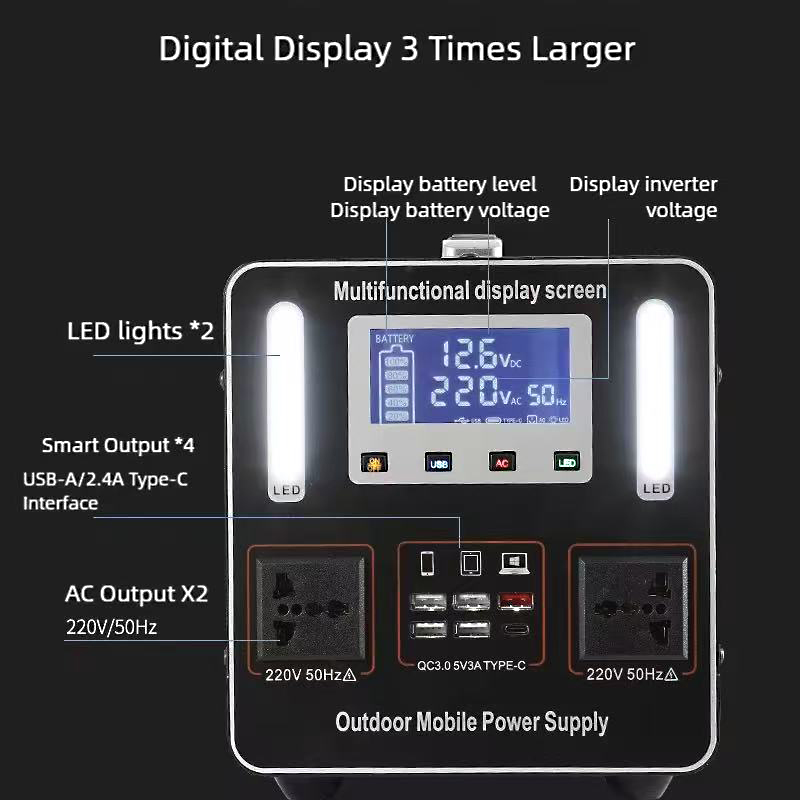 220V LiFePO4 Portable Power St - Solar Powered Charger ulasan dan harga