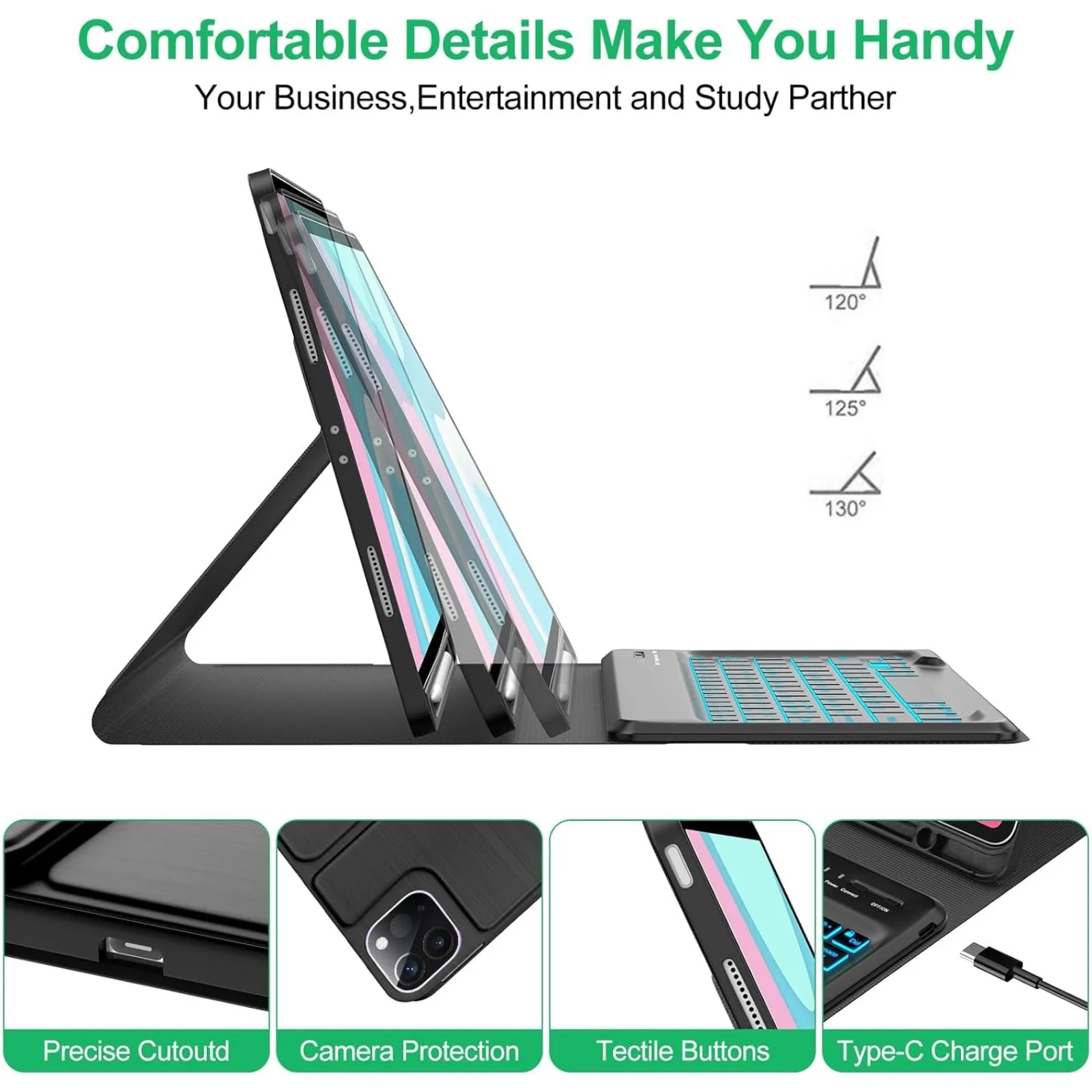 Keyboard Case & Mouse for iPad - Wireless Keyboard Mini ulasan dan harga